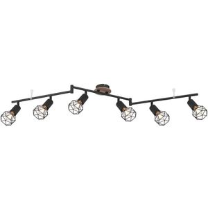 Globo - spot - Xara I - schwarz - metall - aufbauleuchte - E14 -