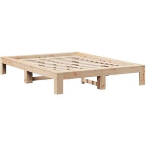 Vidaxl - Massivholzbett ohne Matratze 160x200 cm Kiefernholz
