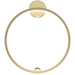 Wandleuchte Designlampe Flurleuchte led Alu messing Ring Wohnzimmerleuchte
