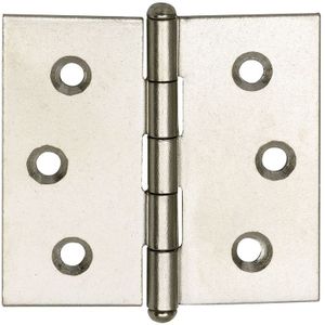 Knopfscharnier leichte Ausführung Scharnier 30 x 30 x 1 mm Stahl glanzverzinkt