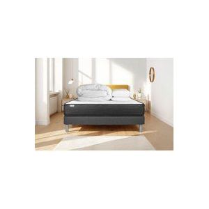 Vitalit - Komplettpaket Bett - Matratze 180x200 cm + Boxspringbett mit Lattenrost (im Set) + 2 Kopfkissen + Bettdecke - Vitalpower
