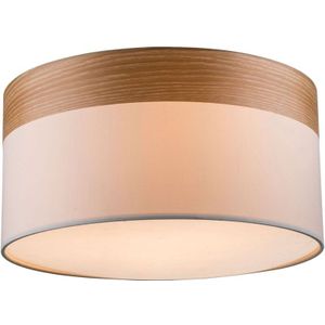 Globo - deckenleuchte - Chipsy - beige - holz metall - ø 40cm -