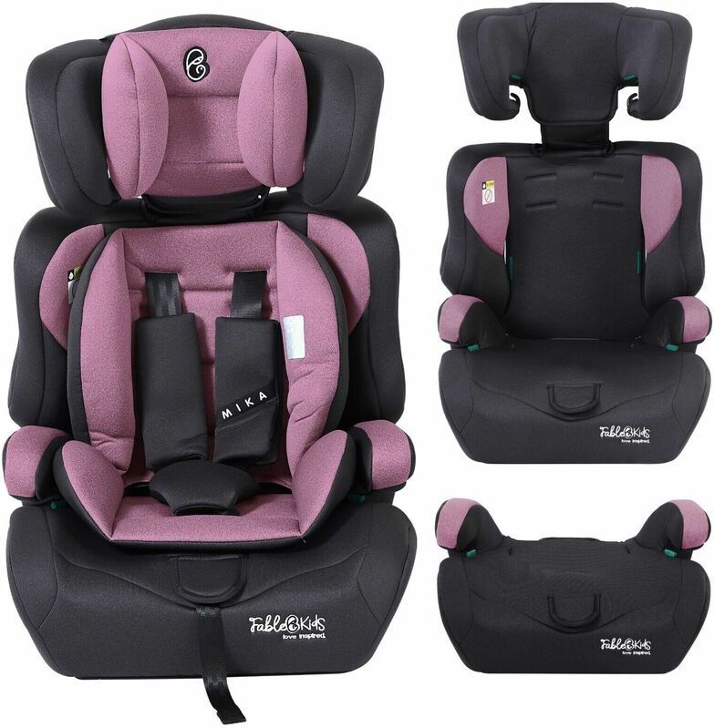 Arebos - FableKids Autokindersitz Autositz Kinderautositz Kindersitz Sitzerhöhung ece R129/03 Pink