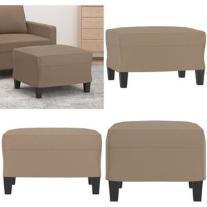 Vidaxl - Fußhocker Cappuccino-Braun 60x50x41 cm Kunstleder - Sitzsack - Hocker - Fußhocker - Lounge Chair - Beistelltisch - Home & Living