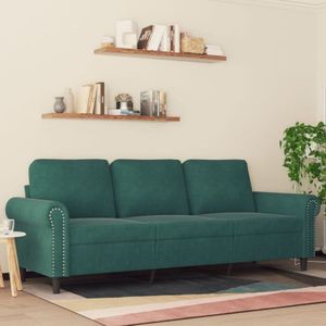 Torana - 3-Sitzer-Sofa Dunkelgrün 180 cm Samt