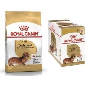 Royal Canin - HÐmedo Food fЩr erwachsene Hunde Teckel 12 Umschlge x 85 g + Bag 7,5 kg