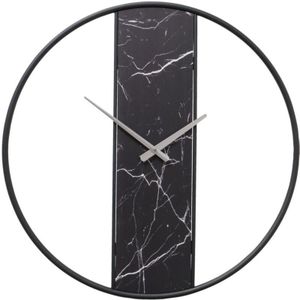 Wanduhr siyah, ø 62 cm
