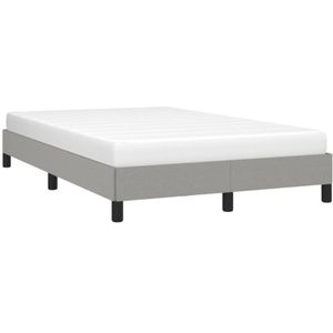 Vidaxl - Bettgestell ohne Matratze Hellgrau 120x200 cm Stoff
