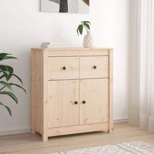 Sideboard Anrichte,Beistellschrank fuer Flur,Kueche,Kommode 70x35x80 cm Massivholz Kiefer -BonneVie47707