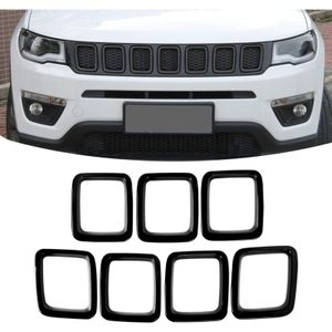 Schwarz abs Kühlergrill Grill Außen Zubehör Für Jeep Compass mp 2017 2018 2019
