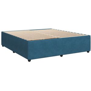 Bettgestell Blau 180x200 cm Samt Vidaxl