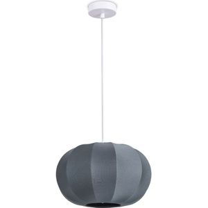 Paco Home - Hängelampe Pendellampe Wohnzimmer Schlafzimmer Esszimmer Modern Nylon E27 Grau, Pendelleuchte - Typ 1