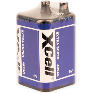 Xcell - 6V-Block-Batterie Zink-Kohle, 4R25, 9500 mAh, 1 Stück