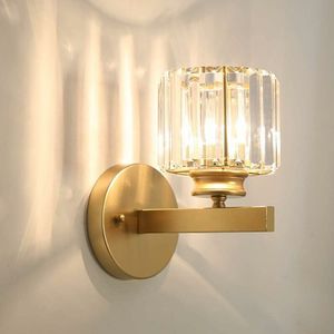 Metall-LED-Wandlampe, postmodern, exquisite Kristall-Wandlampe, Heimdekoration, Wandlampe, Wohnzimmer, TV-Wandleuchte, Schlafzimmer,