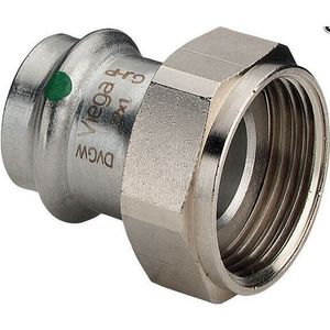 Anschl.-Verschr. Sanpress Inox es m SC-Cont. flachd. 28mmx11/4 ig - Viega