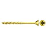 Fischer 100x Spanplattenschraube FSPII 6 x 200 mm Senkkopf gelbverzinkt Teilgewinde Kreuzschlitz PZ - 551246