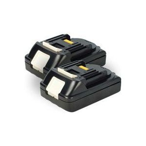 2x Akku kompatibel mit Makita DBN500RTJE, DBN500Z, CL182FDRFW, DBN500, D145DRFX, DA350DRF Werkzeug (2500 mAh, Li-Ion, 18 v) - Extensilo