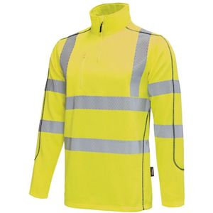Vizwell Warnschutz-Thermo-Shirt VWFC70 Gr. L leuchtgelb/marine
