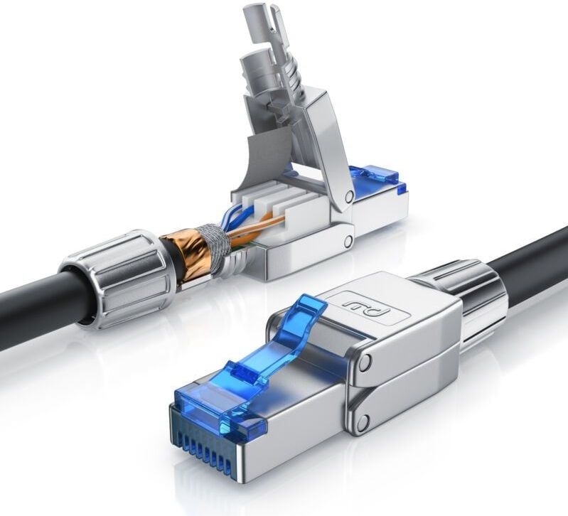 Patchkabel cat 8 - Gigabit Ethernet lan Kabel - 40 Gbit/s - s/ftp pimf Schirmung - Netzwerkkabel - 20m - Primewire