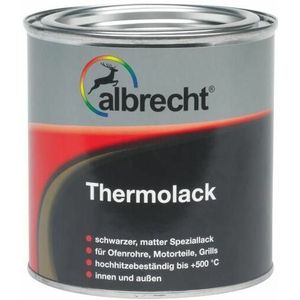 Albrecht - Thermolack 375 ml schwarz matt Lack Grilllack Speziallack Innen Außen