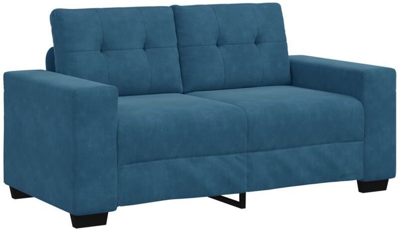 Zweisitzer-Sofa Blau 120 cm Samt Vidaxl