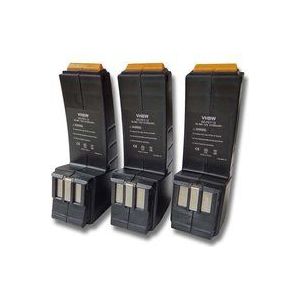 Vhbw - 3x Akku kompatibel mit Festo / Festool CDD12FX, CDD12ESC, CDD12ES, CDD12MH Elektrowerkzeug (2100 mAh, NiMH, 12 v)