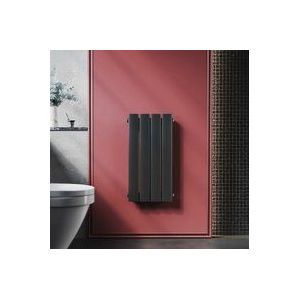 Elegant - Design Heizkörper Anthrazit Flachheizkörper Heizung Vertikal Einlagig 600x311mm