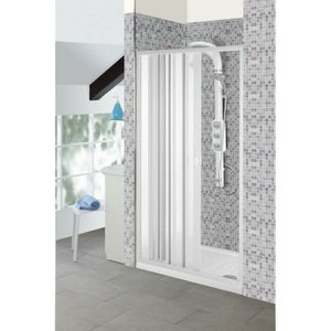 Inbagno - Ausziehbare Duschkabine aus pvc 80 - 90x3,5x h185 cm