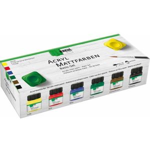 Acryl Mattfarben Basis Set 6er Set je 20 ml Künstlerfarben - Kreul