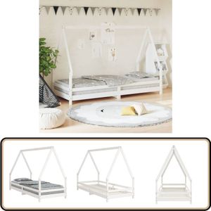 Vidaxl - Kinderbett Weiß 80x200 cm Massivholz Kiefer - Kinderbett - Holzkinderbett - Kiefernholzbett - Jugendzimmer - Kinderzimmereinrichtung