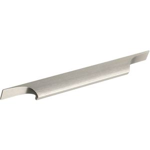 Griffleiste Primo la 2x 152,7mm - Möbelgriff zum Schrauben - Griff Breite 1189mm, Aluminium Edelstahl-Effekt - Furnipart