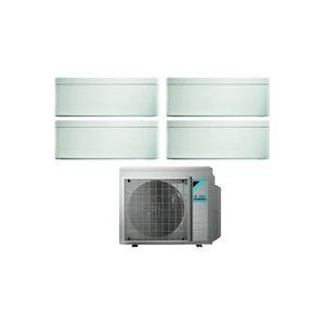 Bluevolution Quadri Split Inverter-Klimagerät Serie Stylish White 9+12+12+12 Mit 4mxm80n R-32 Wi-Fi Integrated 9000+12000+12000 Farbe Weiß