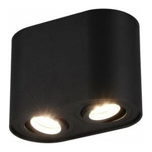Deckenstrahler 2 verstellbare GU10 Spots Cookie Black Trio Lighting