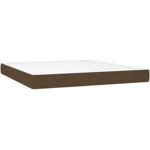 Vidaxl - Taschenfederkernmatratze Dunkelbraun 180x200x20 cm Stoff