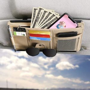 Alovez - Auto-Sonnenblenden-Organizer, Aufbewahrungstasche für Auto-Innenausstattung für lkw, suv