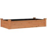Hochbeet mit Einsatz Braun 120x60x25 cm Massivholz Tanne Vidaxl