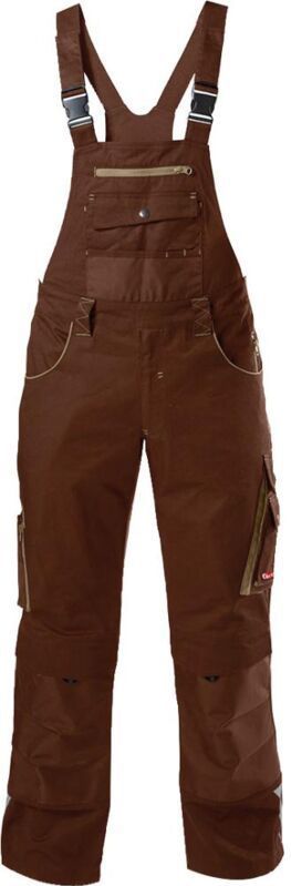 Fortis - H-Latzhose 24, braun/beige,Gr.90