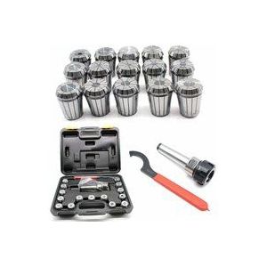 Senderpick - 3mm-20mm 17xSpannzangen Spannfutter für cnc Fräsmaschinen Collet Chuck MK3 M12 ER32