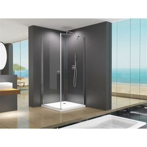Buylando - Isabella 80x80x195 cm Eck Duschkabine inkl. Duschtasse / Siphon