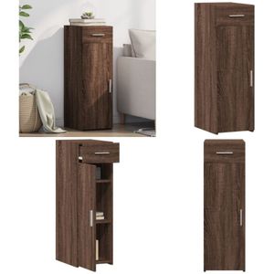 Vidaxl - Sideboard Braun Eichen-Optik 30x42,5x93 cm Holzwerkstoff - Schreibtisch - Sideboard - Regal - Wohnraum - Eiche Dekor - Home & Living