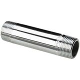 Viega Langnippel 3530 in R1/2 x 120mm Rotguss verchromt, 447564