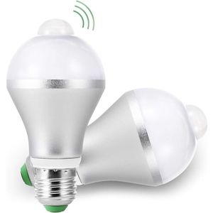 AIPERQ E27 LED-Glühbirnen mit PIR-Bewegungsmelder, 15 W, intelligenter Lichtsensor, 5700 K, automatisches Ein-/Ausschalten für Treppen, Garagen,