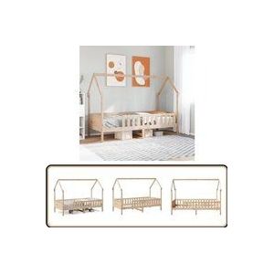 Vidaxl - Kinderbett Hausbett 80x200 cm Massivholz Kiefer