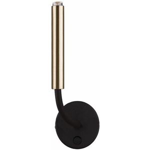 Licht-erlebnisse - Wandlampe mit Schalter Messing Metall G9 vielseitig