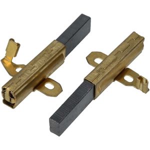 vhbw 2x Kohlebürste 6,3 x 14 x 32 mm Ersatz für Ametek Lamb 053200206 für Nass-/Trockensauger