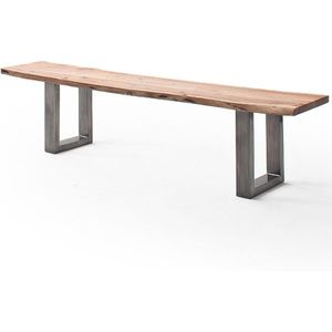 Esszimmer Sitzbank mit 180 cm Breite, Akazie massiv, natur lackiert - COSENZA-06