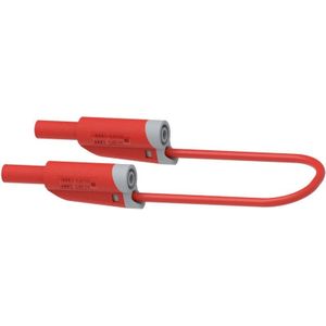 2710-IEC-CD1-100R Messleitung Lamellenstecker 4 mm Lamellenstecker 4 mm 1.00 m Rot 1 St. - Electro Pjp