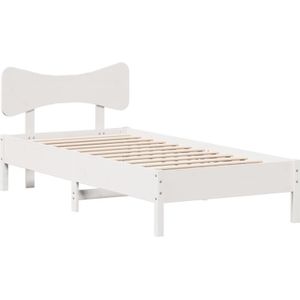 Vidaxl - Massivholzbett ohne Matratze Weiß 90x190 cm Kiefernholz