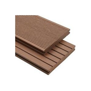 Vidaxl - wpc Massive Terrassendielen mit Zubehör 10 m² 2,2 m Hellbraun