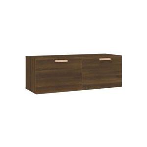 Vidaxl - Wandschrank Braun Eichen-Optik 100x36,5x35 cm Holzwerkstoff